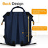 Navy blue Women Laptop Backpack with USB port